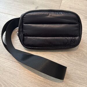 lululemon Black Puffer belt bag